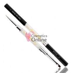 Pensula de unghii Mollylac cu 2 capete pt constructie unghii cu Gel nr 2 si pictura nr 1, model 78466